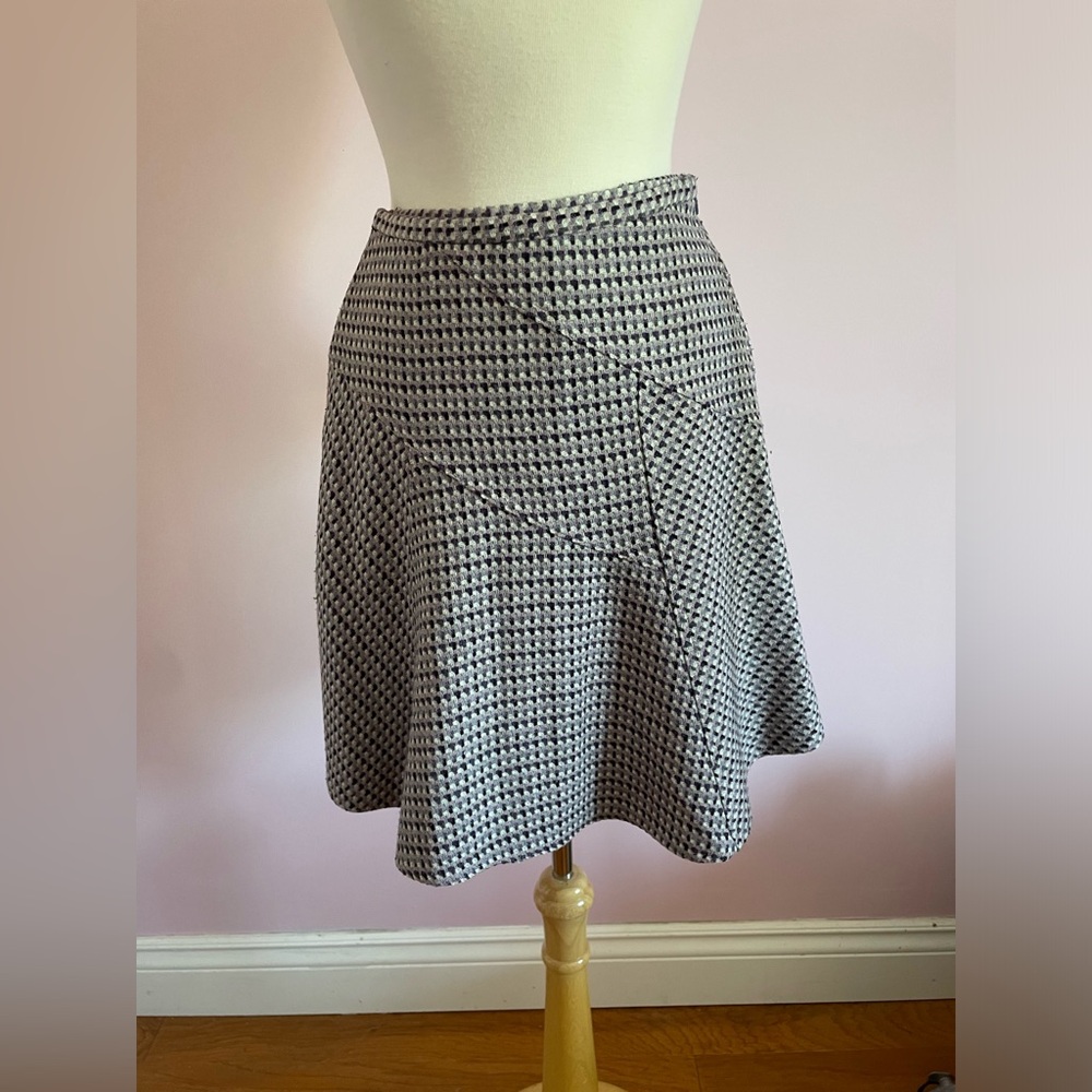 Jones New York Black and White A-Line Skirt